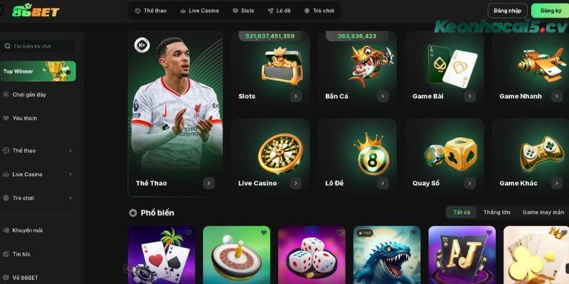 Hệ thống thanh toán của 86BET mang đến sự yên tâm cao cho người chơi bởi sự an toàn