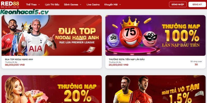 Ưu đãi RED88 dành tặng cho thành viên